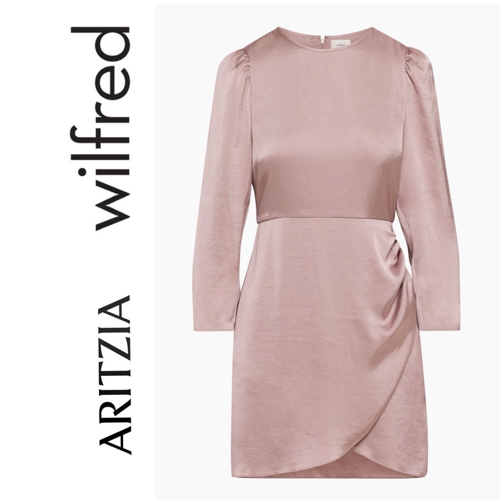 Wilfred Didi Pink Satin Dress